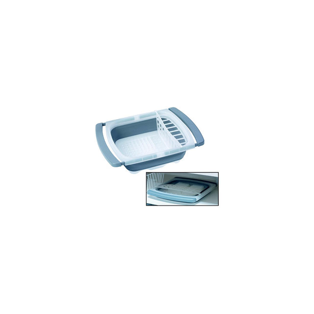 Prepworks Over-The-Sink Collapsbile Dish Drainer Extends from 16.5 to 26.75 ″