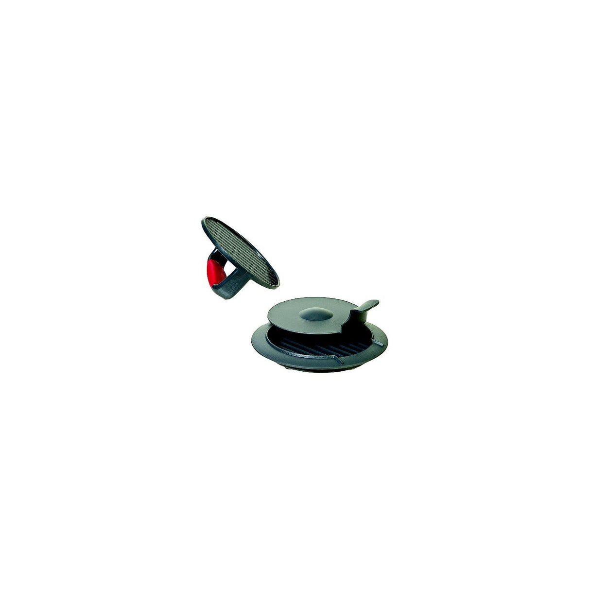 Prepworks Perfect Burger Press (3 Piece Set Includes Comfort Grip Press, Dimple Insert and Non-Skid Base)
