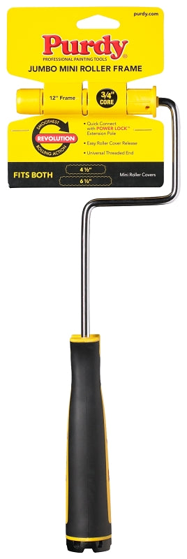 Purdy 14A770014 Roller Frame, 12 in L Roller, Plastic Handle, Ergonomic Handle