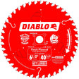 Diablo D0641A Circular Saw Blade, 6-1/2 in Dia, 5/8 in Arbor, 40-Teeth, Applicable Materials: Hardwood, Plywood, Pack of 10