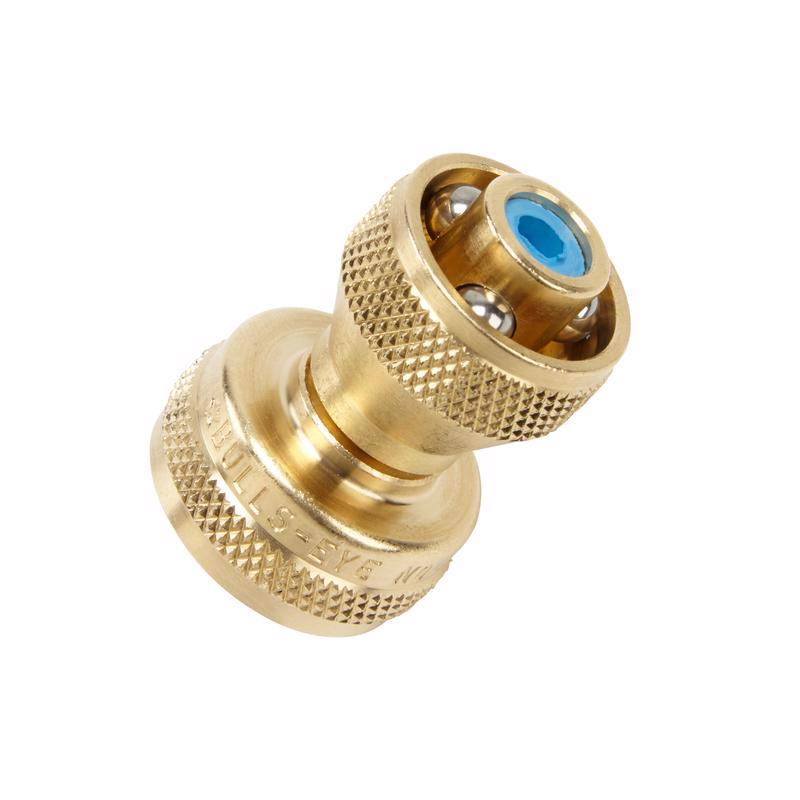 Bullseye Power Nozzle Adjustable Multi-Pattern Brass Hose Nozzle