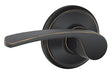 Schlage Merano Series F10VMER716 Passage Lever, Mechanical Lock, Aged Bronze, Metal, Residential, 2 Grade