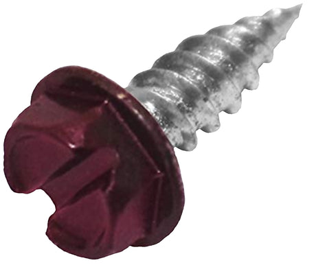 Malco HW7X1/2ZRBG Screw, 1/2-7 Thread, Single Thread, Hex, Slotted Drive
