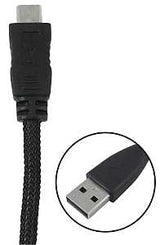 Zenith PM1003MCBB USB Cable, Black Sheath, 3 ft L, Pack of 4
