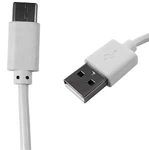 Zenith PM1003UCW USB Cable, White Sheath, 3 ft L