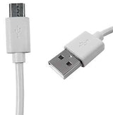Zenith PM1003MCW Micro USB Cable, White Sheath, 3 ft L, Pack of 4