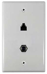 Amerelle VW6ERG6W Wallplate, White, Pack of 4