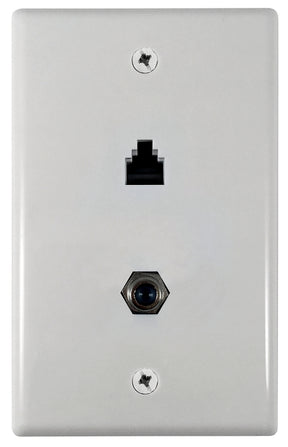 Amerelle VW6ERG6W Wallplate, White, Pack of 4