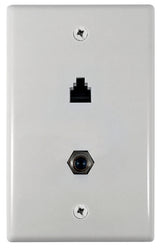 Amerelle VW6ERG6W Wallplate, White, Pack of 4