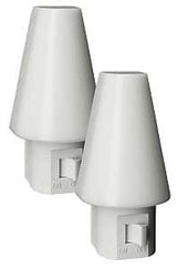 AmerTac Tipi Series NL-TIPI-F2 Night Light, 1.6 in W x 1.45 in D x 3.15 in H Dimensions, White Fixture, 120 V, 60 Hz