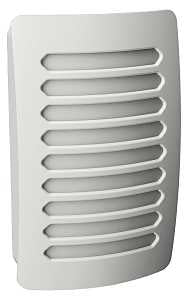 AmerTac Louver Decoplug NL-DPLV-W Night Light, 2.75 in W x 1.35 in D x 4.5 in H Dimensions, White Fixture, 120 V, 0.9 W