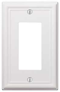 Amerelle 149RW Wallplate, 4-7/8 in L, 3-1/8 in W, 1-Gang, Steel, Pack of 4