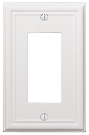 Amerelle 149RW Wallplate, 4-7/8 in L, 3-1/8 in W, 1-Gang, Steel, Pack of 4
