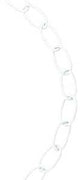 Baron 4002 Decorator Chain, White, #10, 40 ft L, 45 lb Working Load