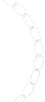 Baron 4002 Decorator Chain, White, #10, 40 ft L, 45 lb Working Load