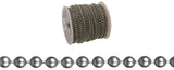 Baron 7263 Ball Chain, #36, 164 ft L, 11 lb Working Load, Steel, Chrome-Plated