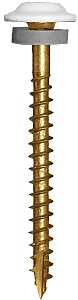 GRK Fasteners 40090 Screw, 1-1/2 in L, W-Cut Thread, Washer Head, Recessed Star Drive, Zip-Tip Point, 3000/BX