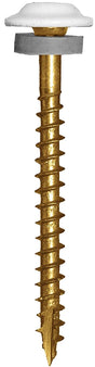 GRK Fasteners 40090 Screw, 1-1/2 in L, W-Cut Thread, Washer Head, Recessed Star Drive, Zip-Tip Point, 3000/BX