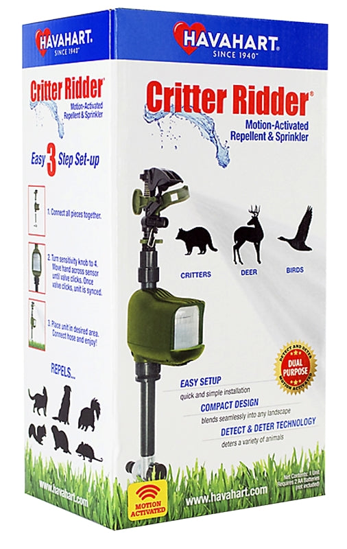 Havahart Critter Ridder 5277 Animal Repellent and Sprinkler, Motion-Activated, 5.69 in L