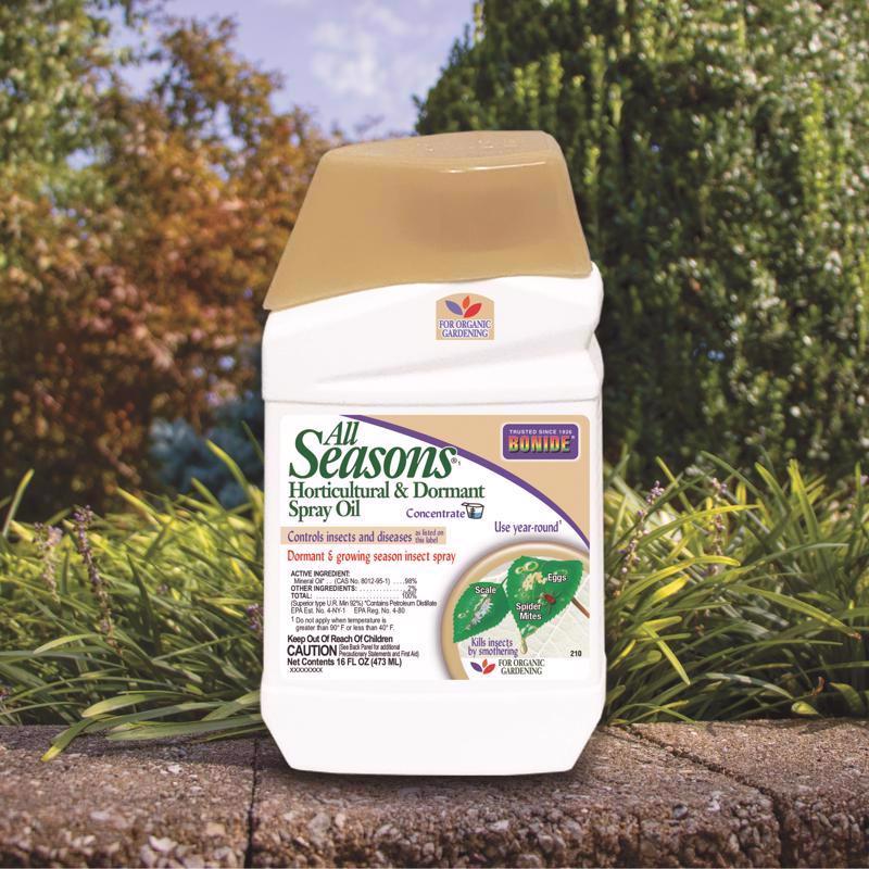 Bonide All seasons Organic Horticultural Spray Oil Liquid Concentrate 16 oz