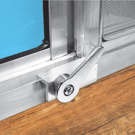 Prime-Line U 9824 Cam Action Lock, 1-3/4 in L x 11/32 in W Backplate, Aluminum