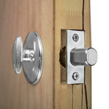 Prime-Line U 9589 Lock and Door Reinforcer, 2-3/8 in Backset, 1-3/8 in Thick Door, Brass, Stainless Steel, 4-1/2 in H