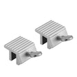 Prime-Line U 9800 Sliding Window Lock, 15/16 in L x 1/2 in W Backplate, Aluminum, Aluminum