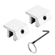 Defender Security U 9812 Sliding Window Lock, 1 in W Dimensions, Aluminum, Painted