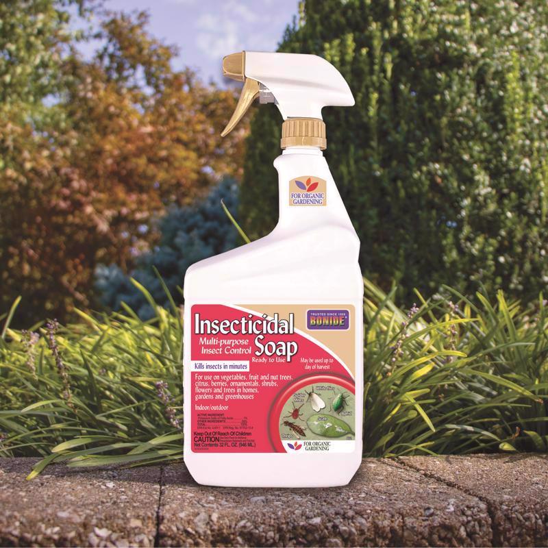 Bonide 652 Insecticidal Soap, Liquid, Spray Application, 1 qt Bottle