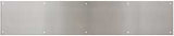 National Hardware N270-314 Kick Plate, 30 in L, 6 in W, Satin Nickel, Pack of 2