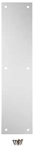 National Hardware N270-504 Push Plate, Aluminum, Satin, 15 in L, 3-1/2 in W, Pack of 2