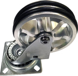Shepherd Hardware 6294 Swivel Caster, 3 in Dia Wheel, Aluminum/Polyurethane Wheel, 100 lb