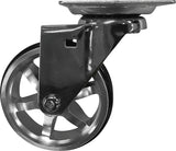 Shepherd Hardware 6294 Swivel Caster, 3 in Dia Wheel, Aluminum/Polyurethane Wheel, 100 lb
