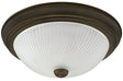Canarm IFM21313 Ceiling Light Fixture, Oil-Rubbed Bronze Fixture, Frosted Swirl Shade, 2-Lamp, 60 W Lamp