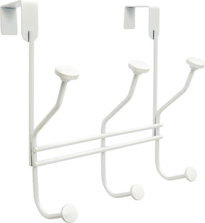 Amerock H55548GW Series Hook, 9-3/4 in L x 9-5/16 in W x 5-1/3 in H Dimensions, White, 3-Hook, Steel, Pack of 2