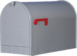 Gibraltar Mailboxes ST200000 Series Rural Mailbox, Gray, 3175 cu-in Capacity, Galvanized Steel, Powder-Coated, 11.7 in W