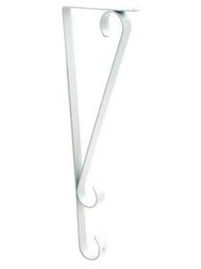 Gardena CBC-1601 Plant Hanger, 16 in L, Metal, White/Black