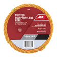 Ace 3/8 in. D X 100 ft. L Yellow Twisted Poly Rope