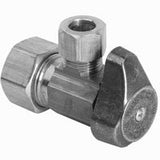 BrassCraft G2CR09XCD Stop Valve, 1/2 x 1/4 in Connection, Compression, 125 psi Pressure, Brass Body, 2.16 in L