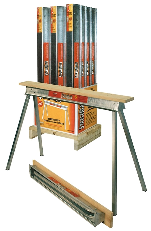 Fulton StableMate QP4230-12 Folding Sawhorse, 1000 lb, 30 in H, Steel