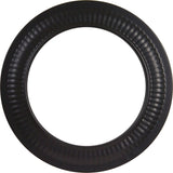 Imperial BM0095 Stove Pipe Collar, 7 in Dia, Steel, Black, Matte