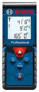 Bosch BLAZE Pro Series GLM165-40 Laser Measure, 165 ft, +/-1/16 in Accuracy