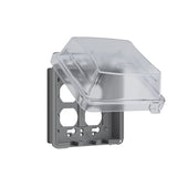 Bell Outdoor MM2420C 2 Gang Box Cover, 3.07 in L, 5.43 in W, Polycarbonate, Clear