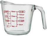 Anchor Hocking 551770L13 Measuring Cup, Clear, Pack of 4