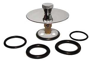 Keeney K826-36PC Universal Drain Stopper, Plastic, Polished Chrome