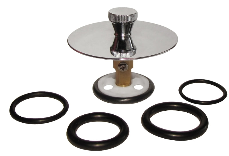 Keeney K826-36PC Universal Drain Stopper, Plastic, Polished Chrome