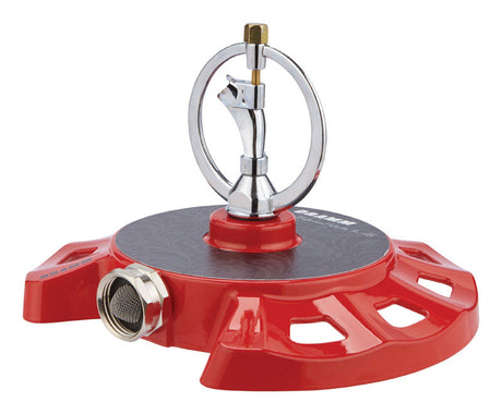 Dramm ColorStorm Plastic/Zinc Sled Base Spinning Sprinkler 1100 sq ft