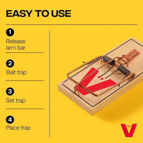 Victor Small Snap Trap For Mice 1 pk, Pack of 72