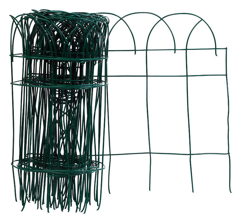Panacea 20 ft. L X 14 in. H PVC Green Scroll Garden Edging, Pack of 6