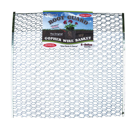 Digger's Root Guard 20 in. H X 19 in. W X 0.2 in. D Silver Coated Wire Gopher Wire Basket